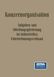 Cover von Konzern-Organisation