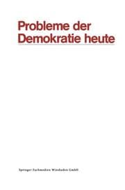 Cover von Probleme der Demokratie heute