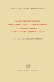 Cover von Qualitätswettbewerb und Qualitätspolitik der Betriebe