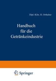 Cover von Handbuch für die Getränkeindustrie