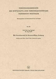 Cover von Die Versuchsanstalt für Binnenschiffbau, Duisburg