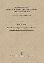 Cover von Untersuchungen zur Verbesserung der Wasseraufbereitung und Wasseranalyse: Über die Schnellbewertung von Ionenaustauschern