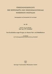 Cover von Das Durchziehen enger Kragen an ebenen Fein- und Mittelblechen