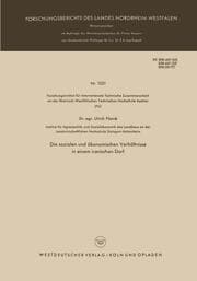Cover von Die sozialen und ökonomischen Verhältnisse in einem iranischen Dorf