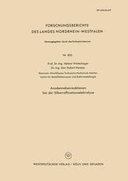 Cover von Anodennebenreaktionen bei der Silberraffinationselektrolyse