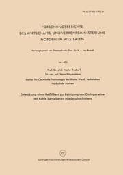 Cover von Entwicklung Eines Heißfilters zur Reinigung von Gichtgas eines mit Kohle betriebenen Niederschachtofens