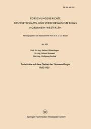 Cover von Fortschritte auf dem Gebiet der Titanmetallurgie 1950-1955