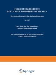 Cover von Das Unternehmen als Wirtschaftsstabilisator