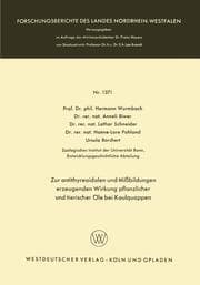 Cover von Zur antithyreoidalen und Mißbildungen erzeugenden Wirkung pflanzlicher und tierischer Öle bei Kaulquappen