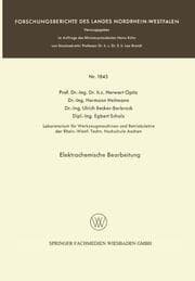 Cover von Elektrochemische Bearbeitung