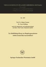 Cover von Zur Stabilitätsprüfung von Regelungssystemen mittels Zweiortskurvenverfahren