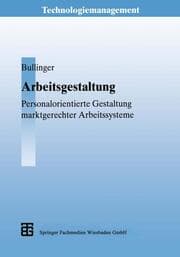 Cover von Arbeitsgestaltung