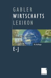 Cover von Gabler Wirtschafts Lexikon