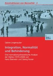 Cover von Integration, Normalität und Behinderung