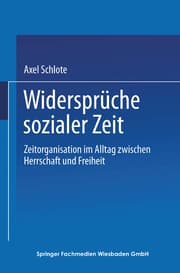 Cover von Widersprüche sozialer Zeit