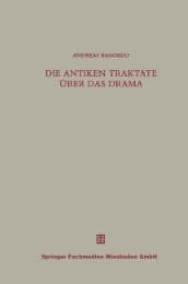 Cover von Die antiken Traktate über das Drama