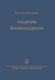 Cover von Industrielle Betriebsvergleiche