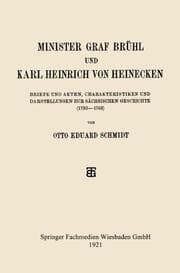 Cover von Minister Graf Brühl und Karl Heinrich von Heinecken