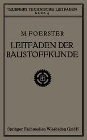 Cover von Leitfaden der Baustoffkunde