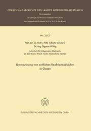 Cover von Untersuchung von zeitlichen Reaktionsabläufen in Gasen