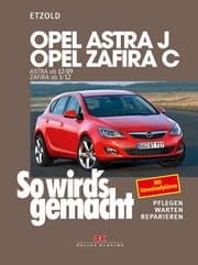 Cover von Opel Astra J von 12/09 bis 9/15, Opel Zafira C ab 1/12