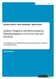 Cover von Analyse, Vergleich und Bewertung der Plakatkampagnen von Coca-Cola und fritz-kola