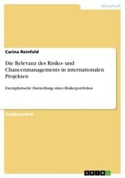 Cover von Die Relevanz des Risiko- und Chancenmanagements in internationalen Projekten