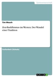 Cover von Zen-Buddhismus im Westen. Der Wandel einer Tradition