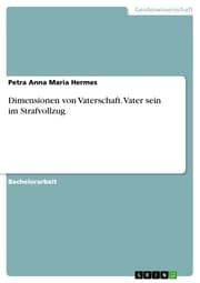 Cover von Dimensionen von Vaterschaft. Vater sein im Strafvollzug