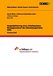 Cover von Neuprojektierung eines Arbeitssystems. Montageentwurf des Schneckengetriebes GS04
