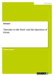 Cover von 'Intruder in the Dust' and the Question of Genre