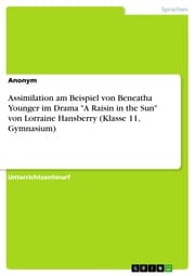 Cover von Assimilation am Beispiel von Beneatha Younger im Drama 'A Raisin in the Sun' von Lorraine Hansberry (Klasse 11, Gymnasium)