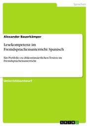 Cover von Lesekompetenz im Fremdsprachenunterricht Spanisch