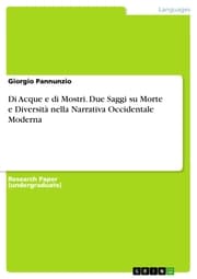 Cover von Di Acque e di Mostri. Due Saggi su Morte e Diversità nella Narrativa Occidentale Moderna