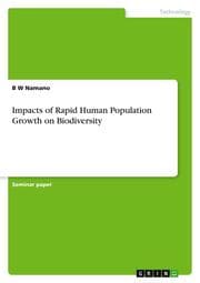 Cover von Impacts of Rapid Human Population Growth on Biodiversity