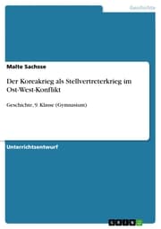 Cover von Der Koreakrieg als Stellvertreterkrieg im Ost-West-Konflikt