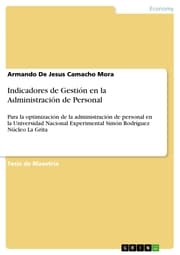 Cover von Indicadores de Gestión en la Administración de Personal
