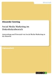 Cover von Social Media Marketing im Diskothekenbereich