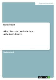 Cover von Akzeptanz von veränderten Arbeitsstrukturen