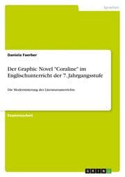 Cover von Der Graphic Novel 'Coraline' im Englischunterricht der 7. Jahrgangsstufe