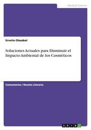 Cover von Soluciones Actuales para Disminuir el Impacto Ambiental de los Cosméticos