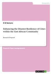 Cover von Enhancing the Disaster Resilience of Cities within the East African Community