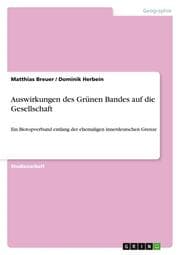 Cover von Auswirkungen des Grünen Bandes auf die Gesellschaft
