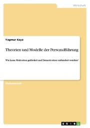 Cover von Theorien und Modelle der Personalführung
