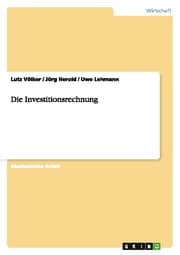 Cover von Die Investitionsrechnung