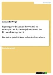Cover von Eignung der Balanced Scorecard als strategisches Steuerungsinstrument im Personalmanagement