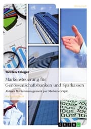Cover von Markensteuerung für Genossenschaftsbanken und Sparkassen. Aktives Markenmanagement per Markencockpit