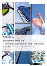Cover von Markensteuerung für Genossenschaftsbanken und Sparkassen. Aktives Markenmanagement per Markencockpit