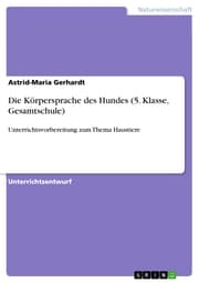 Cover von Die Körpersprache des Hundes (5. Klasse, Gesamtschule)