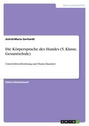Cover von Die Körpersprache des Hundes (5. Klasse, Gesamtschule)